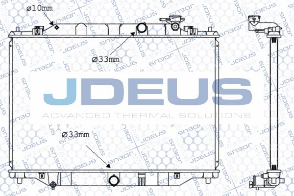 JDEUS radiatorius, variklio aušinimas 016M39