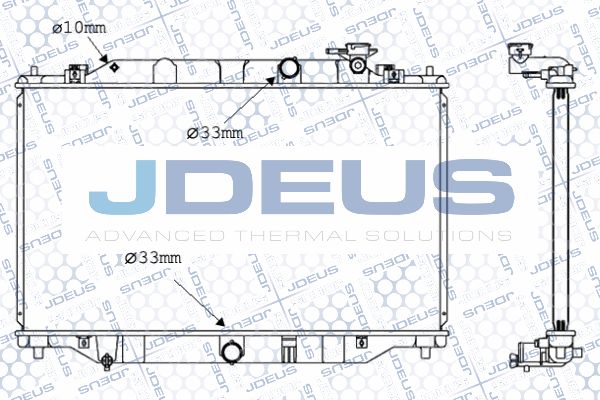 JDEUS radiatorius, variklio aušinimas 016M40