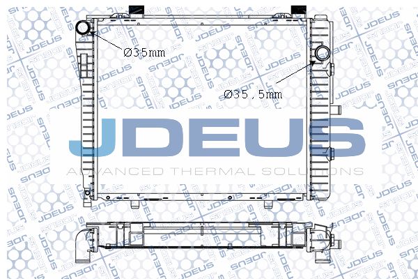 JDEUS radiatorius, variklio aušinimas 017M33