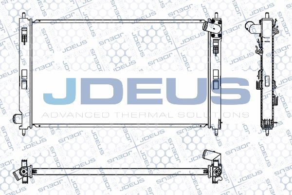 JDEUS Радиатор, охлаждение двигателя 018M43
