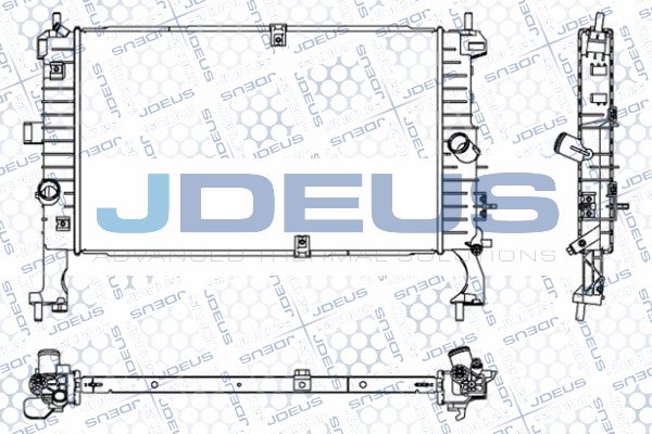 JDEUS radiatorius, variklio aušinimas 020M04