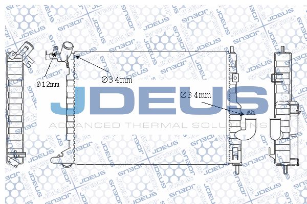 JDEUS radiatorius, variklio aušinimas 020M32A