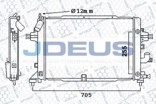 JDEUS radiatorius, variklio aušinimas 020M41