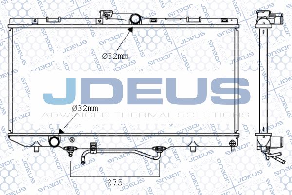 JDEUS radiatorius, variklio aušinimas 028M10