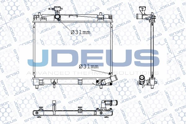 JDEUS radiatorius, variklio aušinimas 028M14