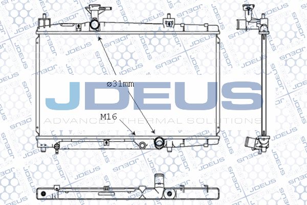 JDEUS radiatorius, variklio aušinimas 028M62