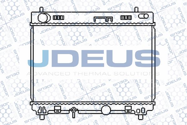 JDEUS Радиатор, охлаждение двигателя 028M67