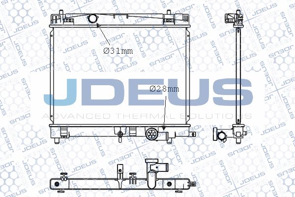 JDEUS radiatorius, variklio aušinimas 028M78