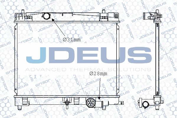 JDEUS radiatorius, variklio aušinimas 028M84