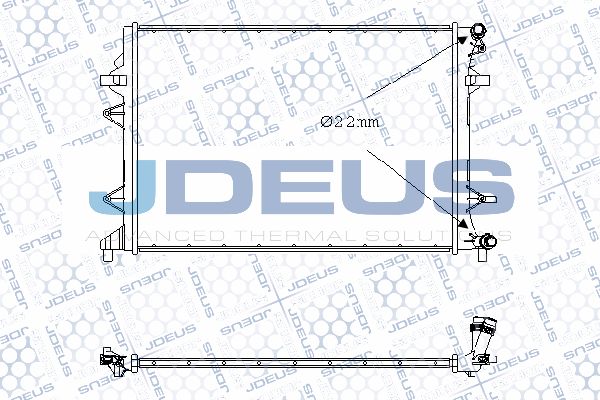 JDEUS Низкотемпературный охладитель, интеркулер 030M45