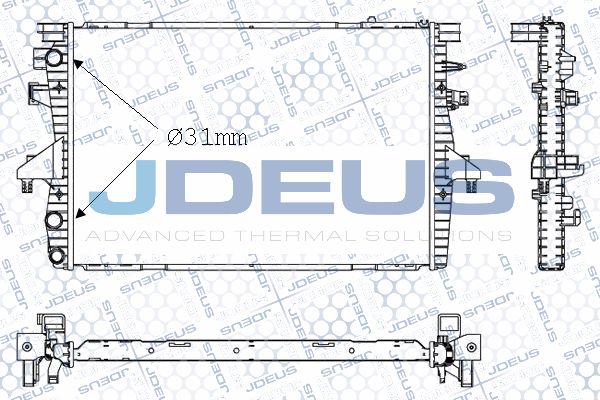 JDEUS radiatorius, variklio aušinimas 030M52