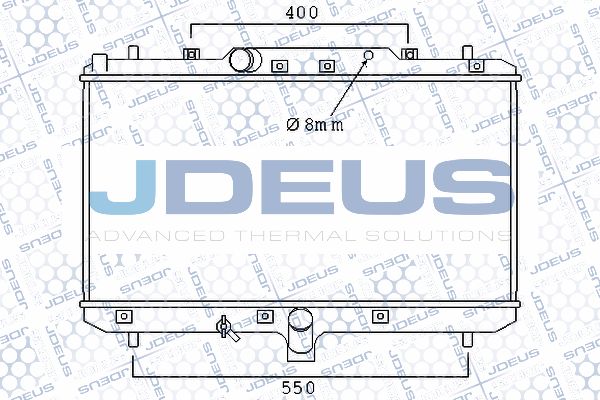 JDEUS Радиатор, охлаждение двигателя 042M22