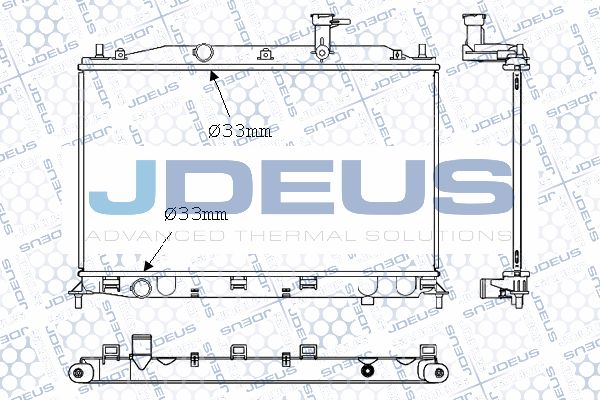 JDEUS Радиатор, охлаждение двигателя 054M31