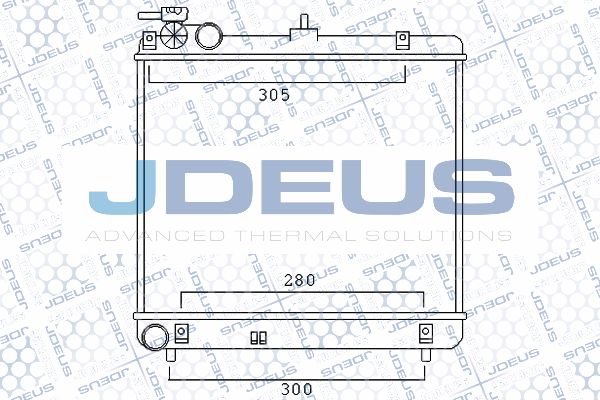 JDEUS Радиатор, охлаждение двигателя 054M40