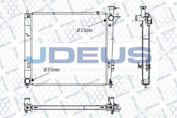 JDEUS radiatorius, variklio aušinimas 054M48