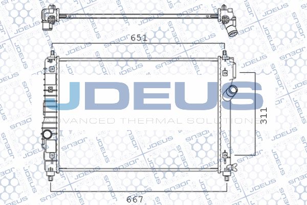 JDEUS radiatorius, variklio aušinimas 056M13