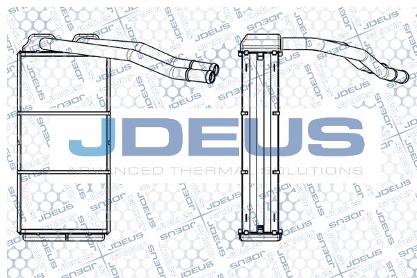 JDEUS Теплообменник, отопление салона 202M15