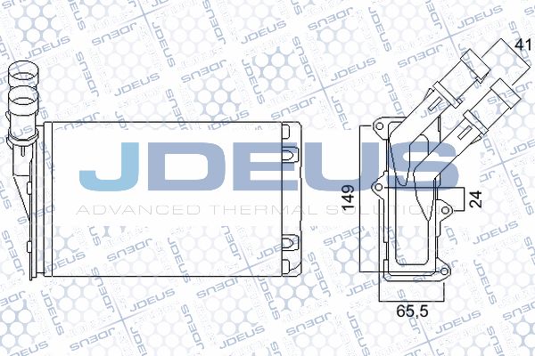 JDEUS Теплообменник, отопление салона 207M12