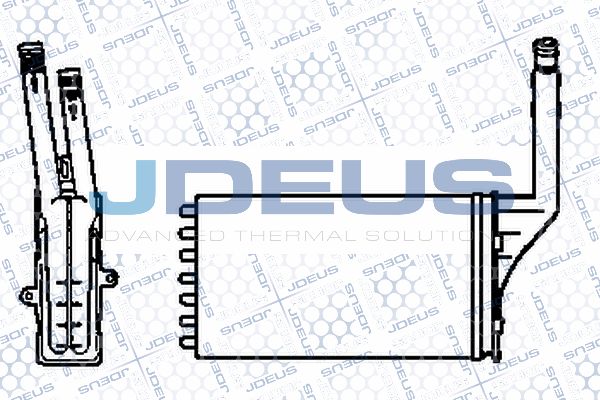 JDEUS Теплообменник, отопление салона 207V04