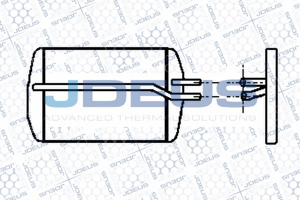 JDEUS Теплообменник, отопление салона 212M05