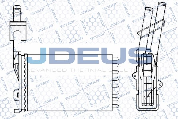 JDEUS Теплообменник, отопление салона 223V07