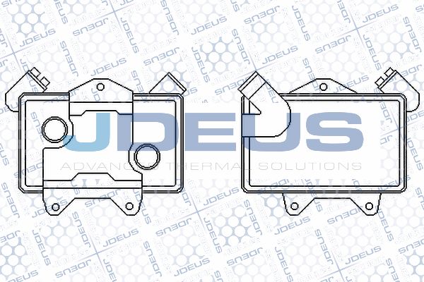 JDEUS масляный радиатор, двигательное масло 417M32A