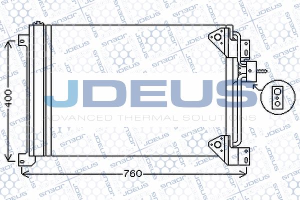 JDEUS Конденсатор, кондиционер 714M12