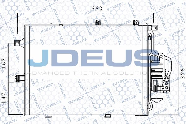 JDEUS Конденсатор, кондиционер 720M49