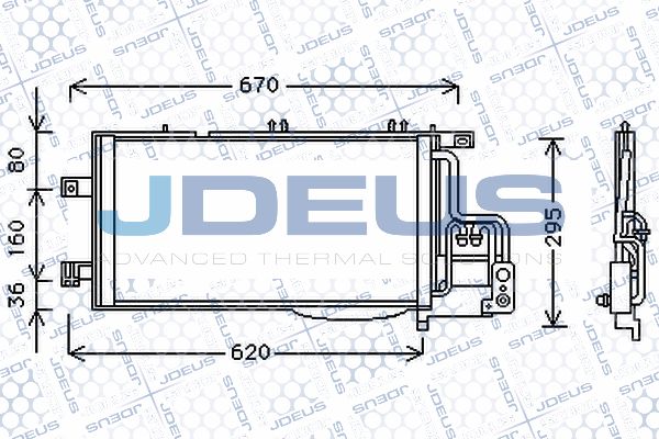 JDEUS Конденсатор, кондиционер 720M51