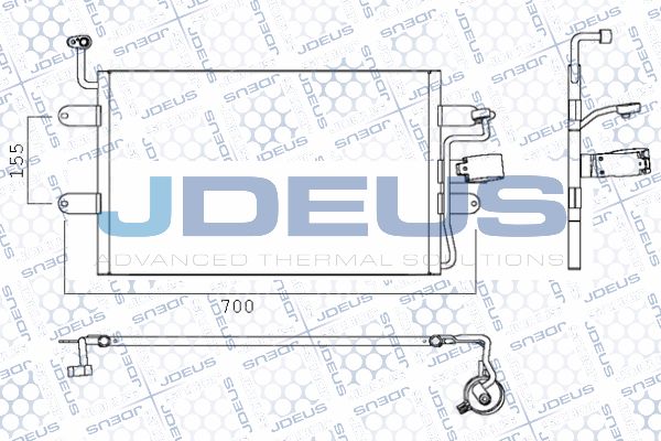 JDEUS Конденсатор, кондиционер 725M18