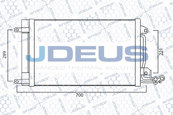 JDEUS Конденсатор, кондиционер 725M29