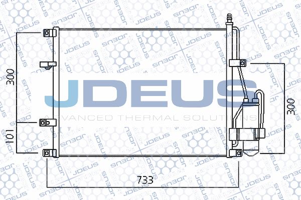 JDEUS Конденсатор, кондиционер 731M10