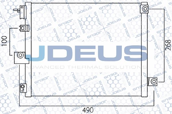 JDEUS Конденсатор, кондиционер 754M40