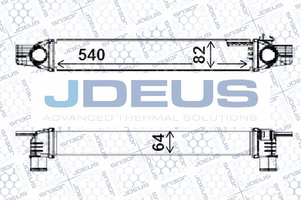 JDEUS tarpinis suslėgto oro aušintuvas, kompresorius 811M28A