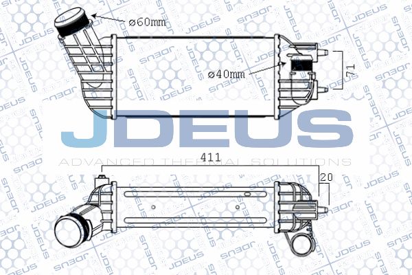 JDEUS Интеркулер 821M42A