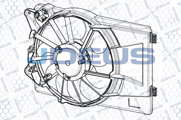 JDEUS ventiliatorius, radiatoriaus EV150005
