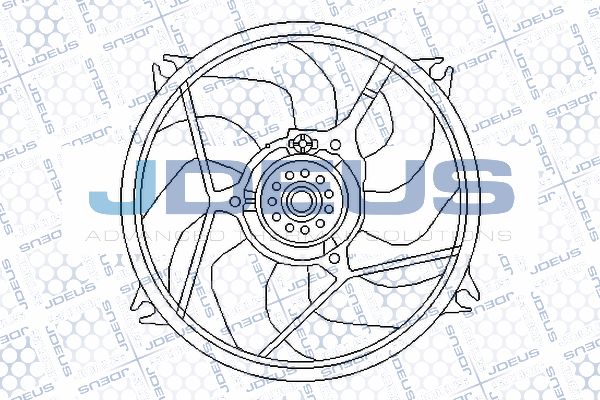 JDEUS Вентилятор, охлаждение двигателя EV210330