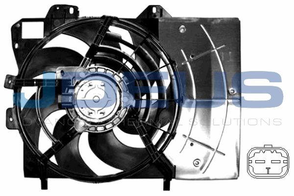 JDEUS Вентилятор, охлаждение двигателя EV210350