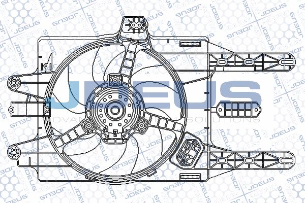 JDEUS ventiliatorius, radiatoriaus EV815600