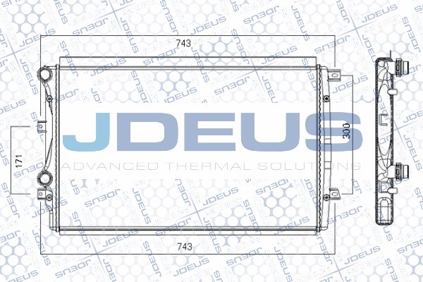 JDEUS radiatorius, variklio aušinimas RA0010301