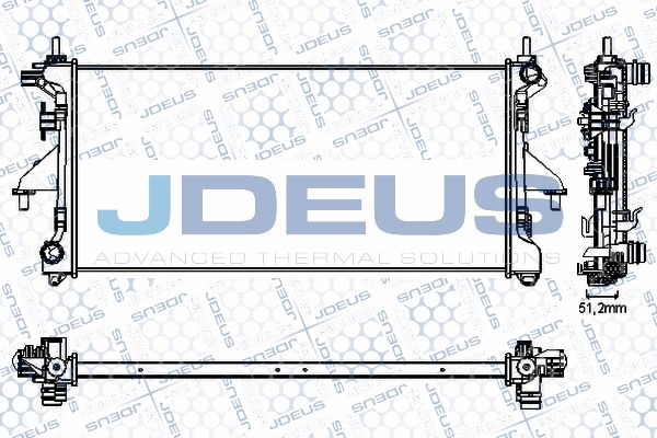 JDEUS radiatorius, variklio aušinimas RA0111210