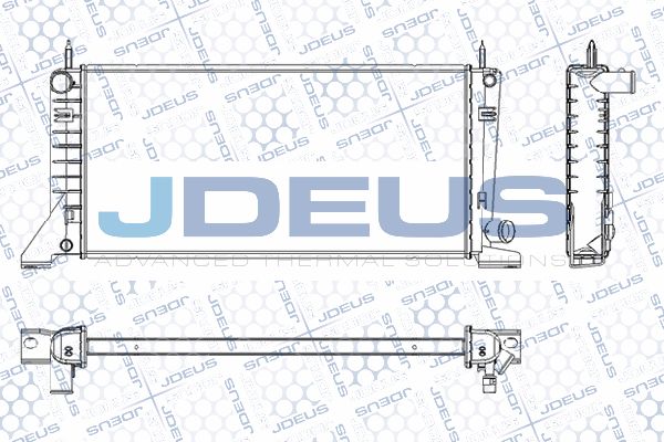 JDEUS radiatorius, variklio aušinimas RA0120110