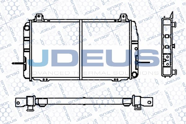 JDEUS Радиатор, охлаждение двигателя RA0120380