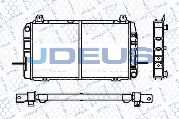 JDEUS Радиатор, охлаждение двигателя RA0120500