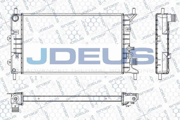 JDEUS radiatorius, variklio aušinimas RA0120550