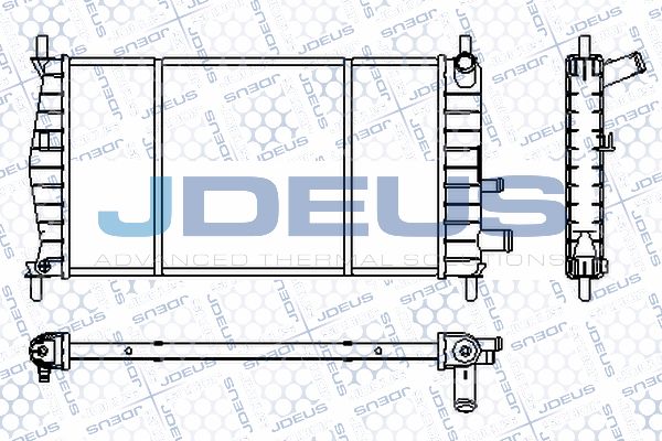 JDEUS Радиатор, охлаждение двигателя RA0120960