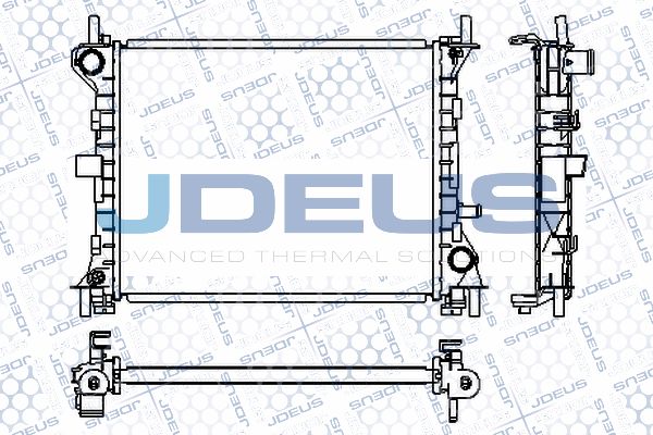 JDEUS Радиатор, охлаждение двигателя RA0121040