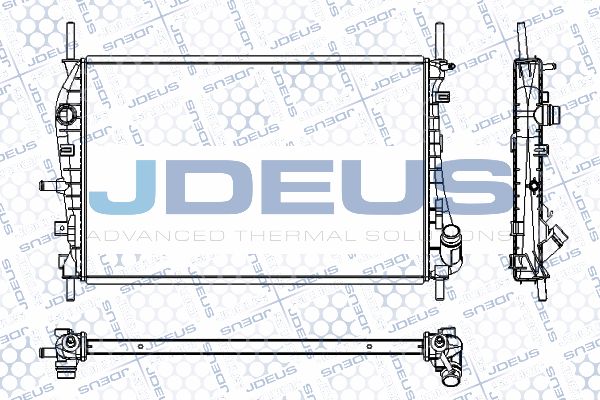 JDEUS Радиатор, охлаждение двигателя RA0121130