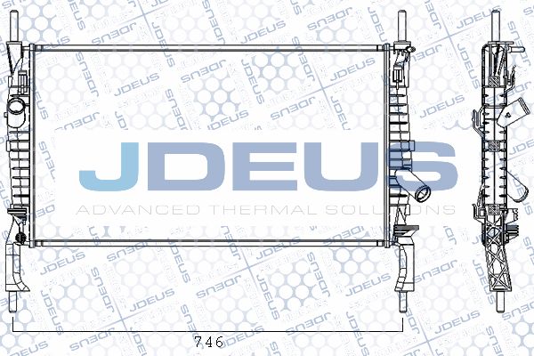 JDEUS radiatorius, variklio aušinimas RA0121160