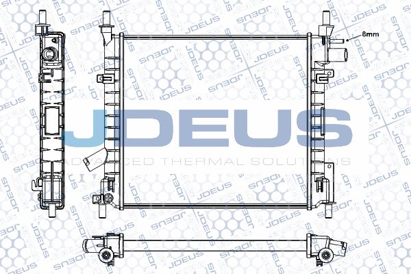 JDEUS radiatorius, variklio aušinimas RA0121180